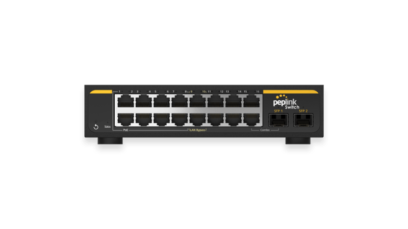 16 port Peplink Switch 16 port Peplink Switch