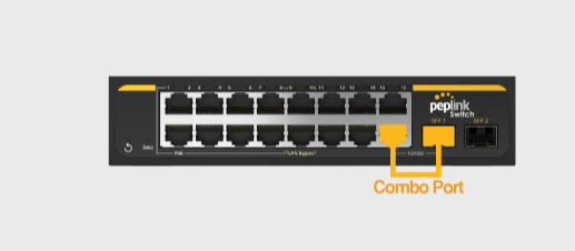 Peplink Switch Combo Port